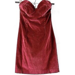 Red Ruched Sweetheart Bodycon Dress